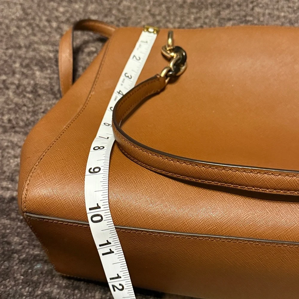 Michael Kors Tan Shoulder Bag with Gold Accents